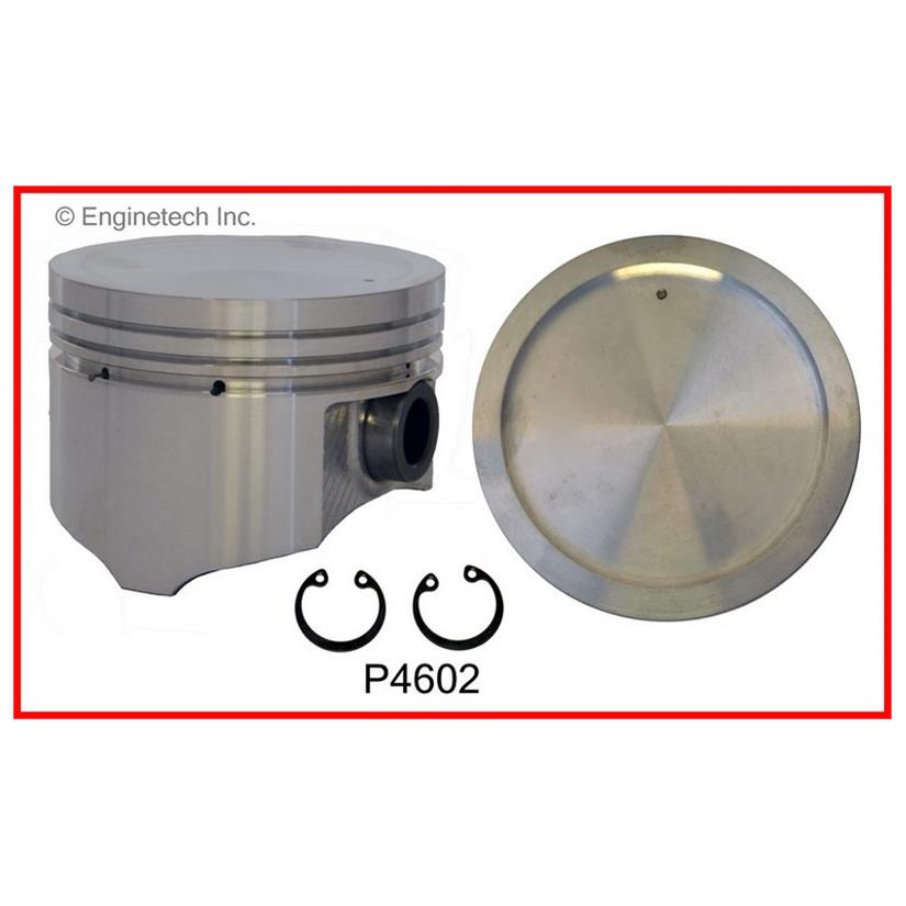 Enginetech P4602(4)STD Engine Piston Set Without Rings for Nissan and Infiniti Models
