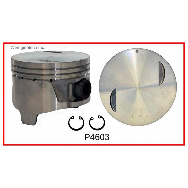 Enginetech P4603(6)STD Engine Piston Set Without Rings for Nissan and Infiniti Models