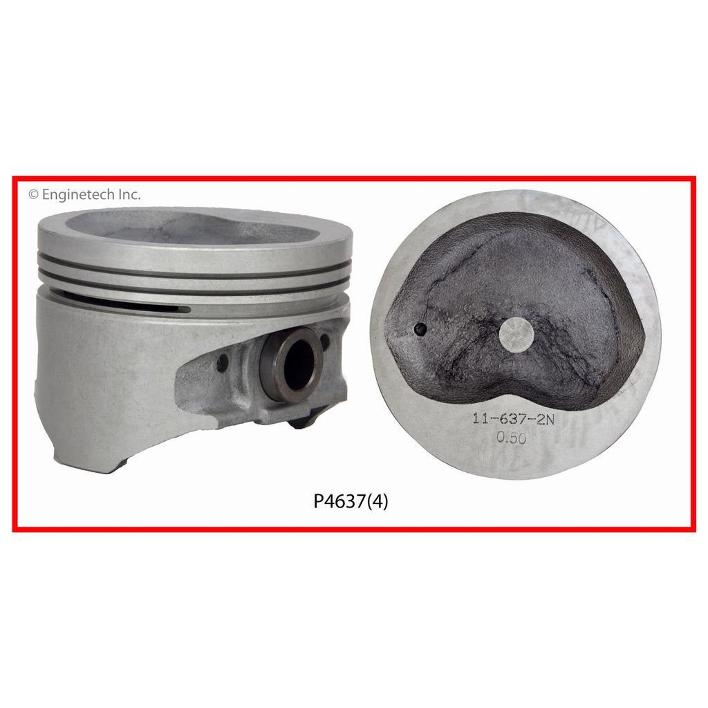 Enginetech Piston Set Without Rings for Toyota Vans (1986-1989)
