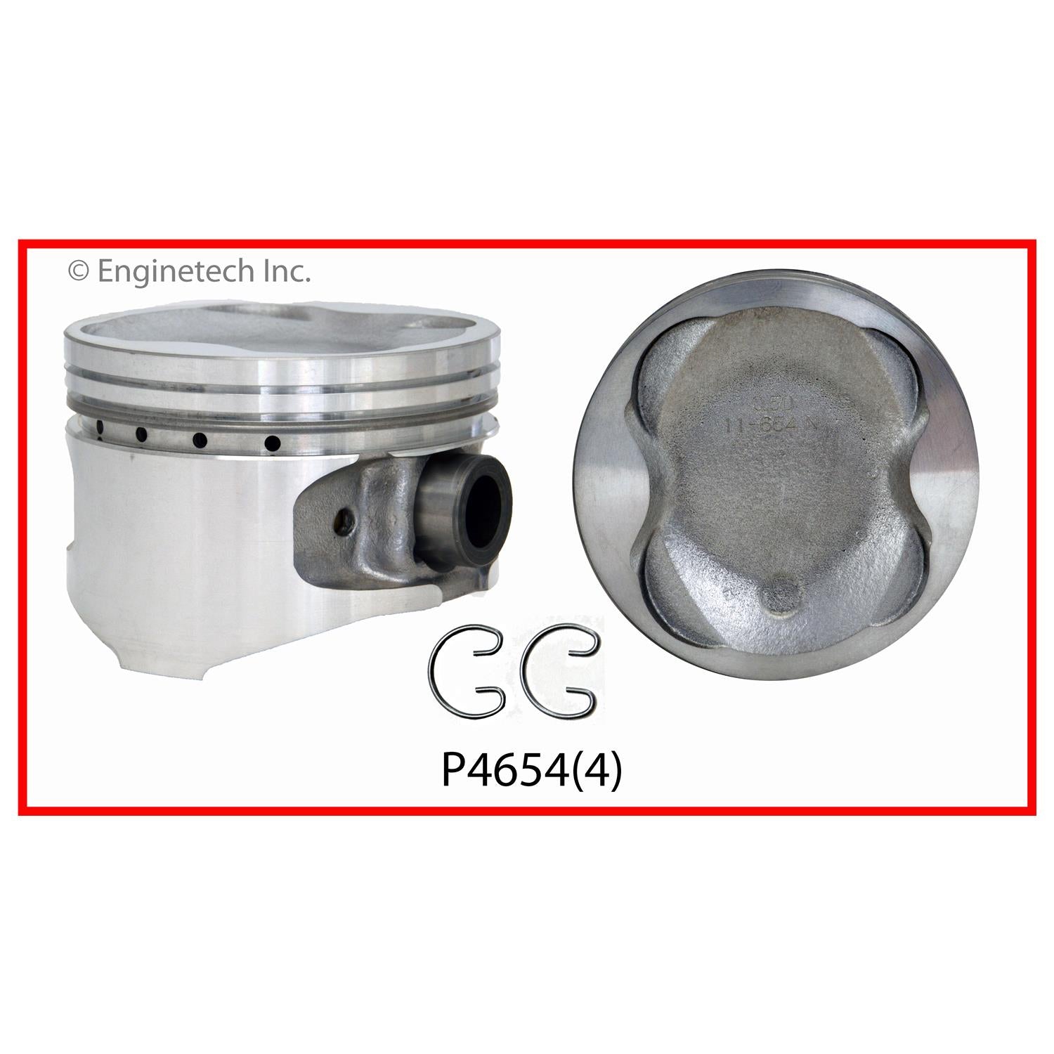 Enginetech P4654(1).50 Engine Single Piston Without Rings for Toyota C ...