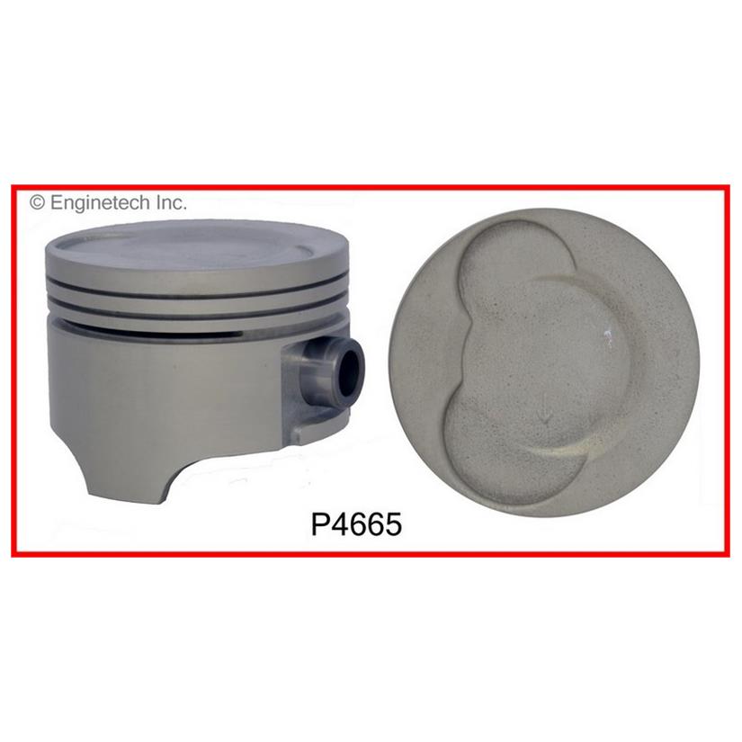 Enginetech P4665(3)STD Engine Piston Set Without Rings for Chevrolet and Geo Metro