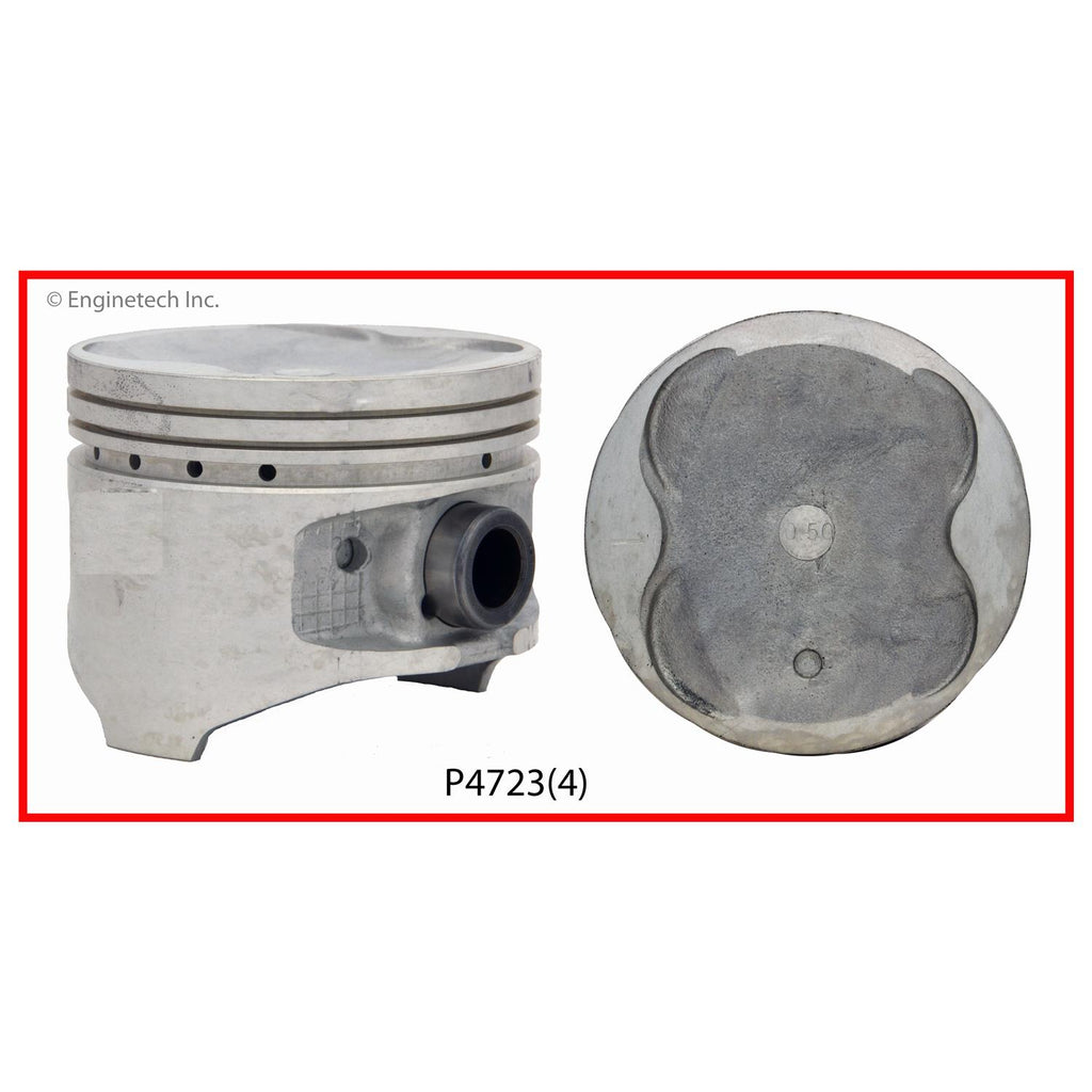 Enginetech P4723(4)STD Engine Piston Set Without Rings for Toyota RAV4 (1996-1997)
