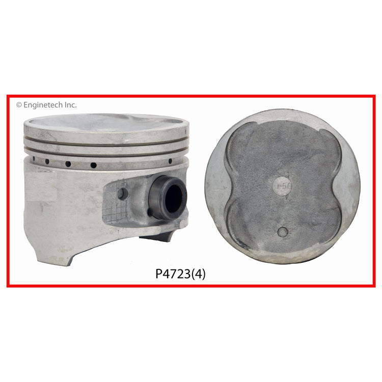 Enginetech P4723(4)STD Engine Piston Set Without Rings for Toyota RAV4 (1996-1997)