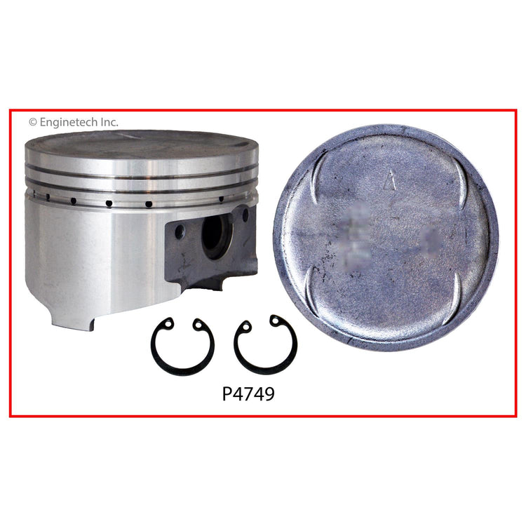 Enginetech P4749(6)STD Engine Piston Set Without Rings for Mitsubishi Montero (1994-1996)