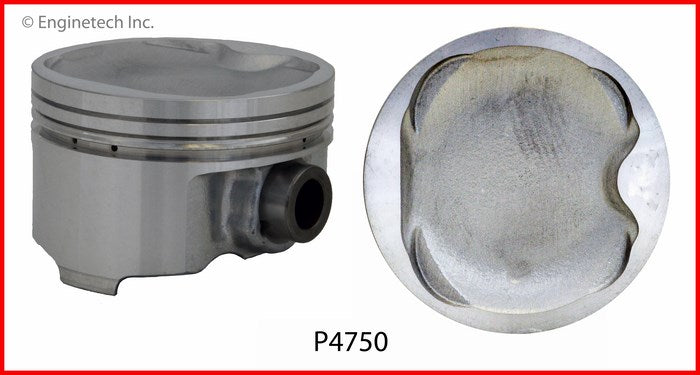 Enginetech P4750(4)STD Engine Piston Set Without Rings for Toyota Camry and Solara