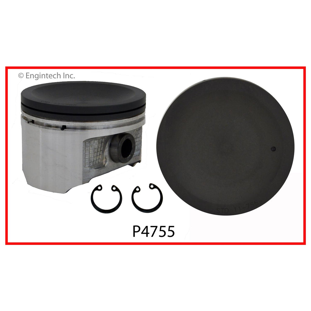 Enginetech P4755(1).50 Engine Single Piston Without Rings for Nissan Vehicles