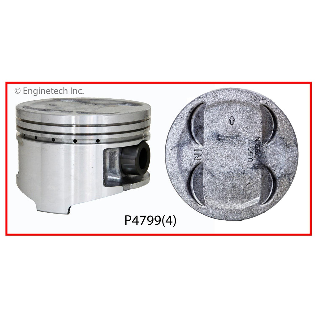 Enginetech P4799(4)STD Engine Piston Set Without Rings for Honda CR-V (1999-2001)