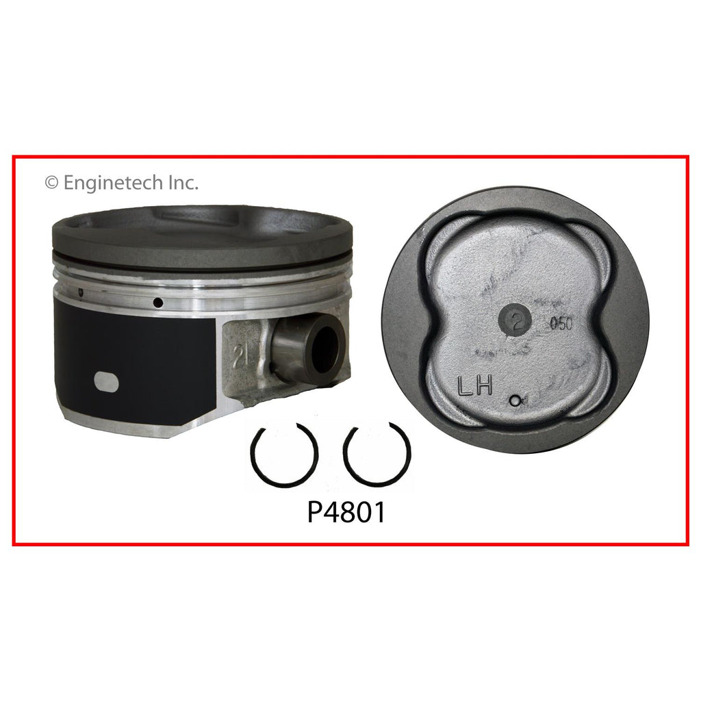 Enginetech P4801(8)STD Engine Piston Set Without Rings for 2004-2005 Lexus and Toyota Models