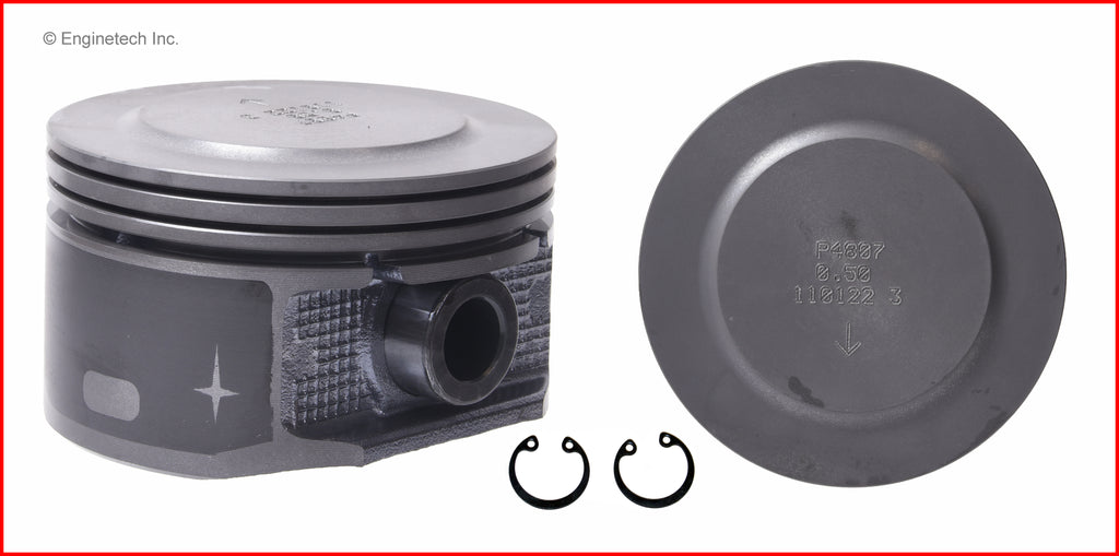 Enginetech P4807(1).50 Engine Single Piston Without Rings for 2004-2007 Jeep and Dodge Models