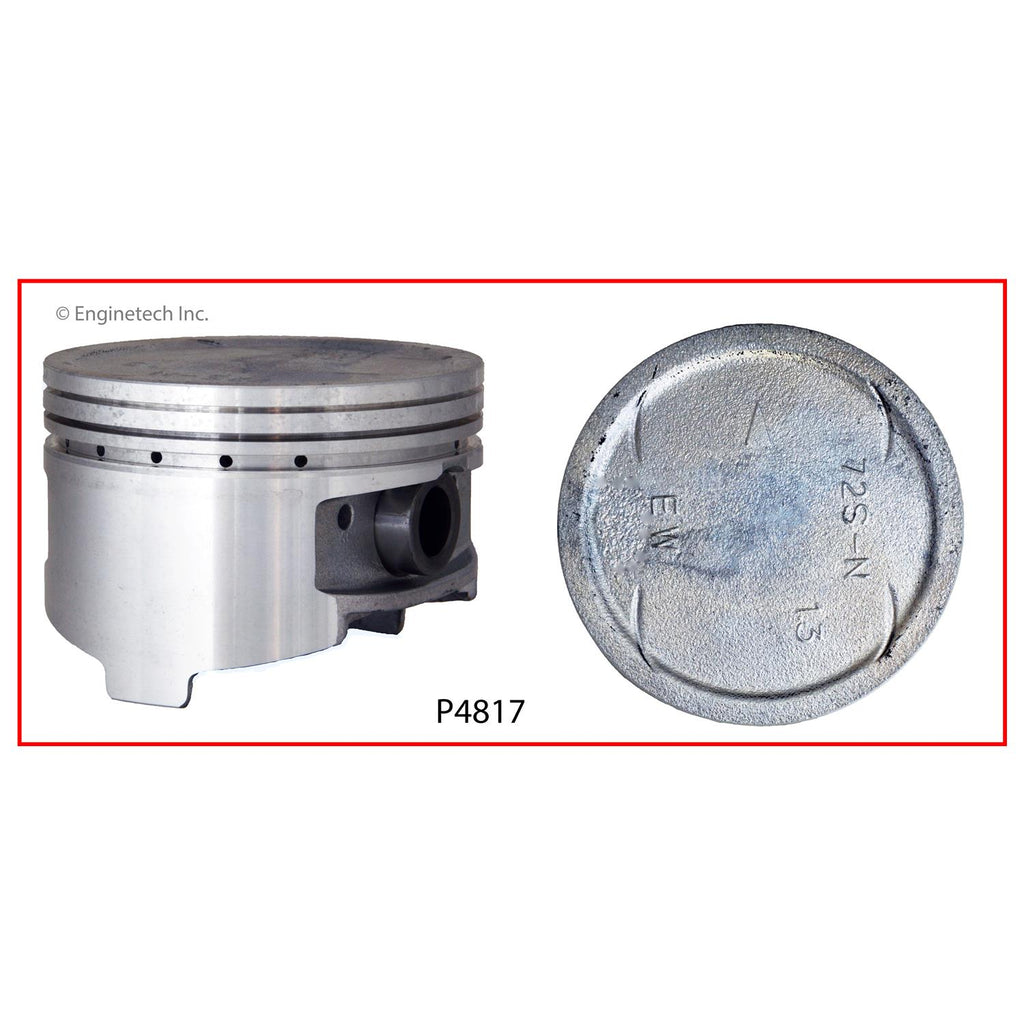 Enginetech P4817(6).50 Engine Piston Set Without Rings for Chrysler, Dodge, Mitsubishi