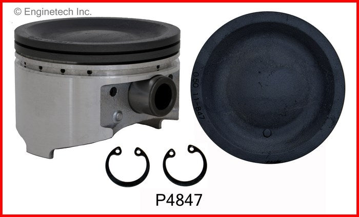 Enginetech P4847(6).50 Engine Piston Set Without Rings for Mitsubishi Vehicles