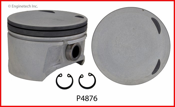 Enginetech P4876(4).50 Engine Piston Set Without Rings for Nissan Sentra 2000-2006