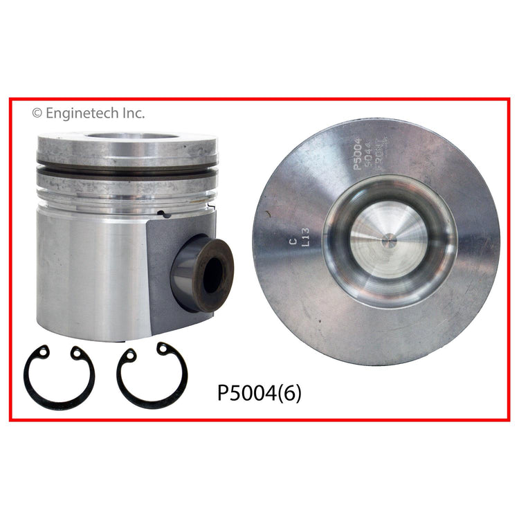 Enginetech Piston Set Without Rings for Dodge D250, D350, W250, W350 (1991-1993)