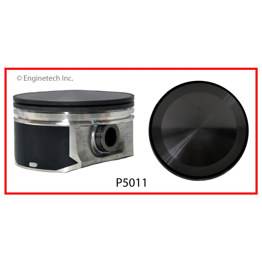 Enginetech P5011(8)STD Engine Piston Set Without Rings for Dodge and Chrysler Vehicles
