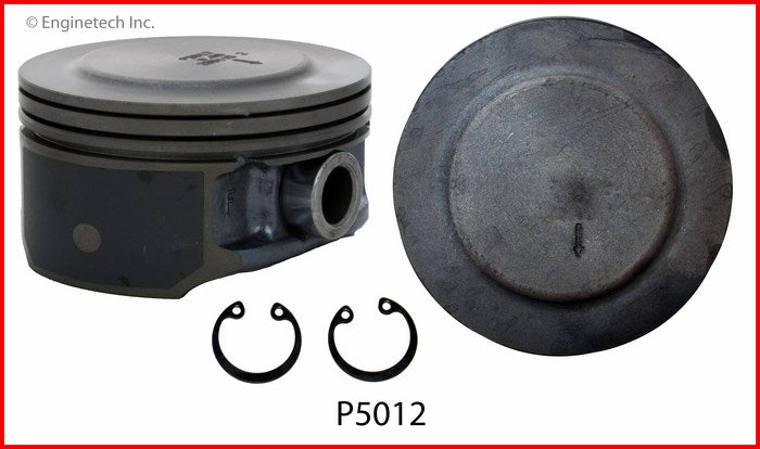 Enginetech P5012(6)STD Engine Piston Set Without Rings for GM and Isuzu Vehicles