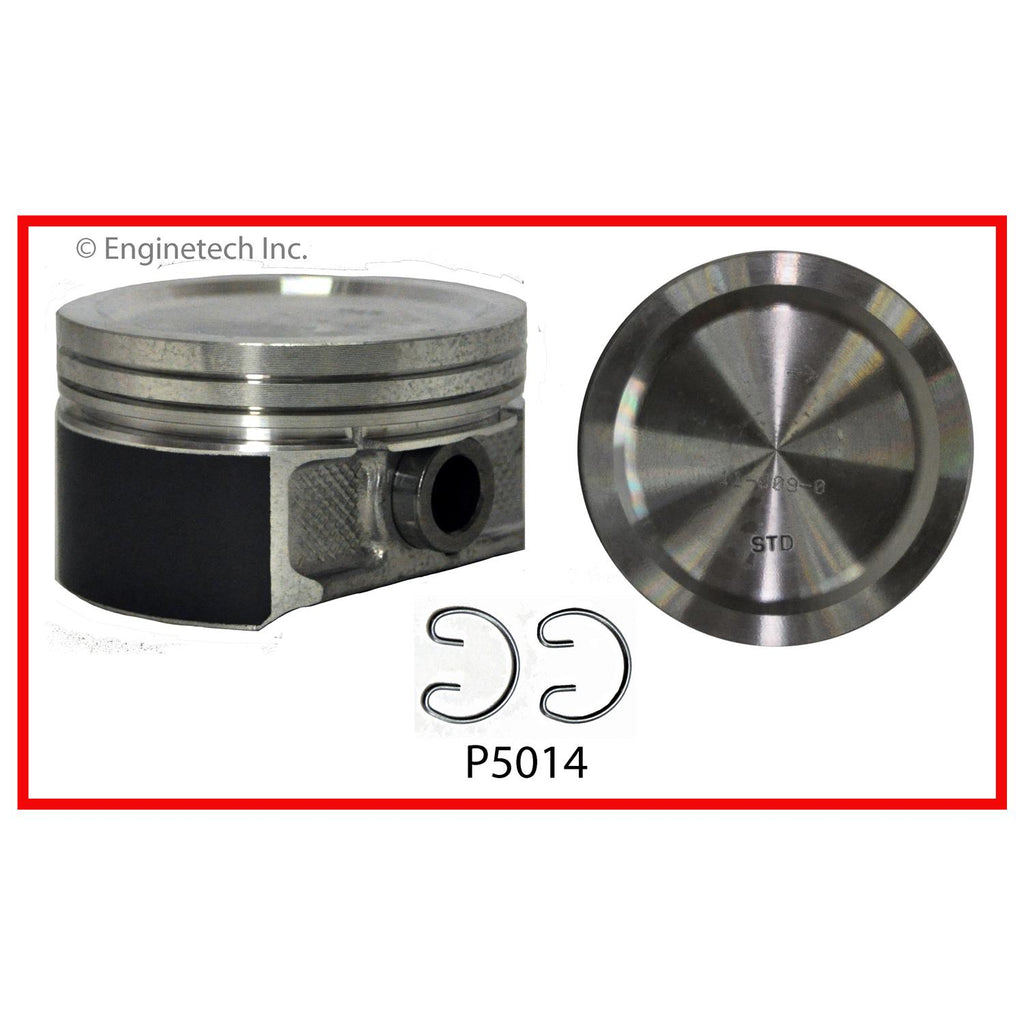Enginetech P5014(1).75) Engine Single Piston Without Rings for 2012 Ford E-150