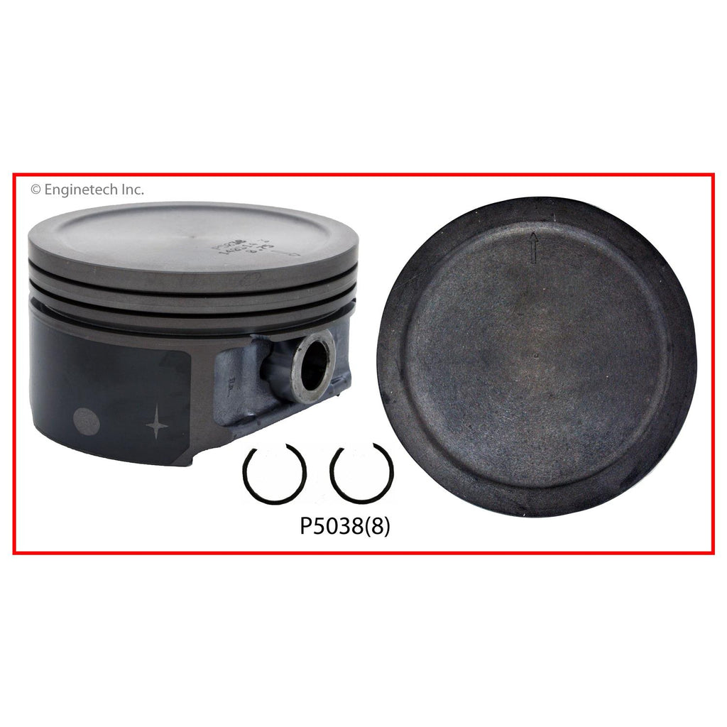 Enginetech P5038(1)020 Single Piston Without Rings for Cadillac Escalade ESV & EXT