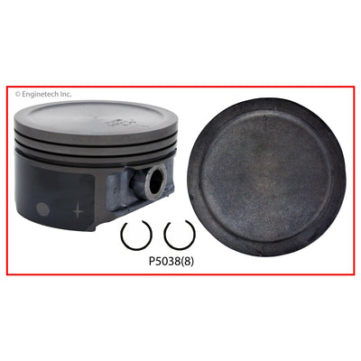 Enginetech P5038(1)020 Single Piston Without Rings for Cadillac Escalade ESV & EXT