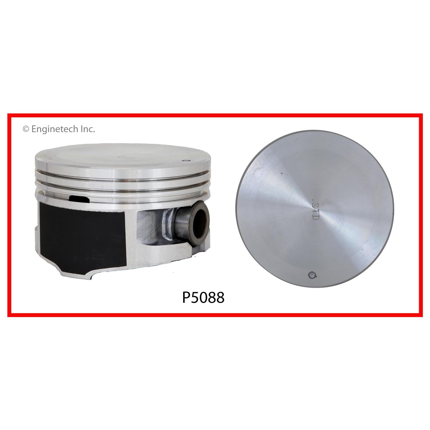 Enginetech P5088(8)STD Engine Piston Set Without Rings for Ford Mustan ...