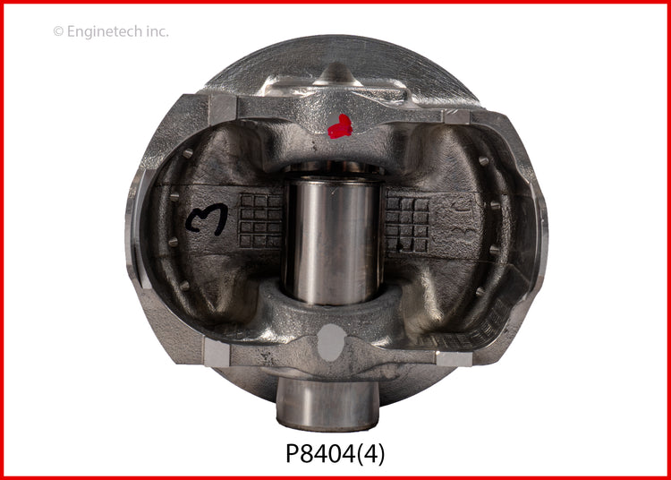 Enginetech P8404(4)STD Engine Piston Set Without Rings for Subaru XV Crosstrek (2013-2015)