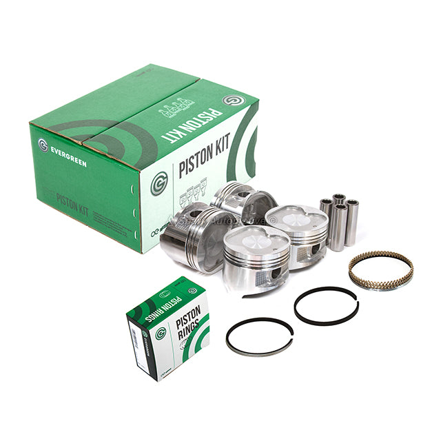 Full Gasket Set Pistons Bearings Fit 88-92 Geo Toyota Celica Corolla 1.6L 4AFE