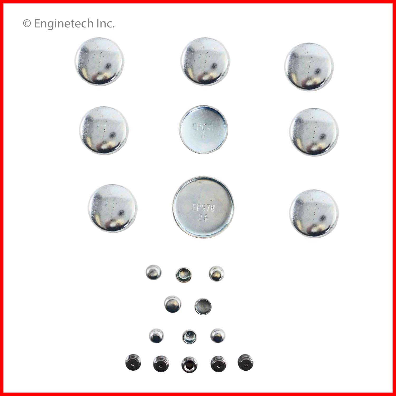 Enginetech Engine Expansion Plug Kit - Steel for Engine Rebuilds ...