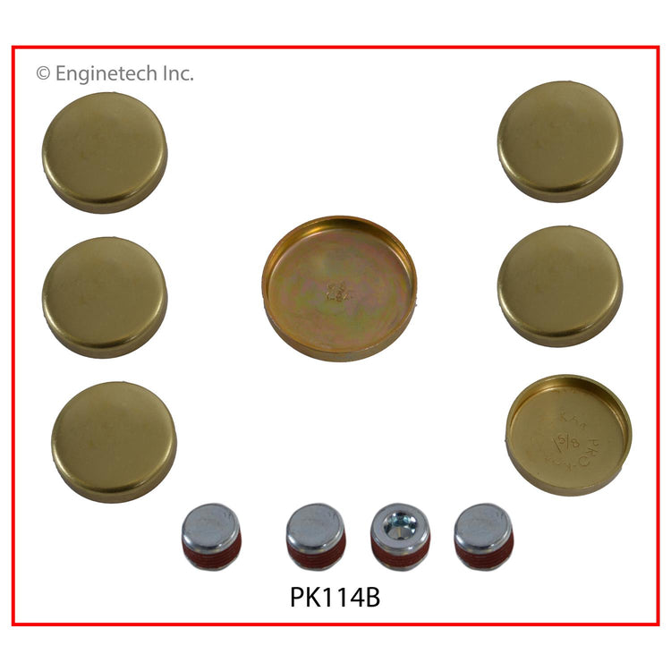 Enginetech Brass Engine Expansion Plug Kit - Part PK114B
