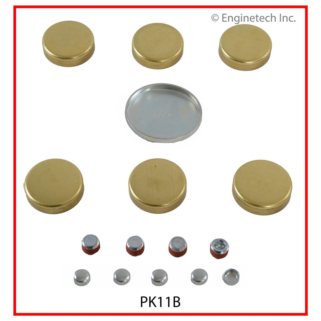 Enginetech Brass Engine Expansion Plug Kit - Part Number PK11B