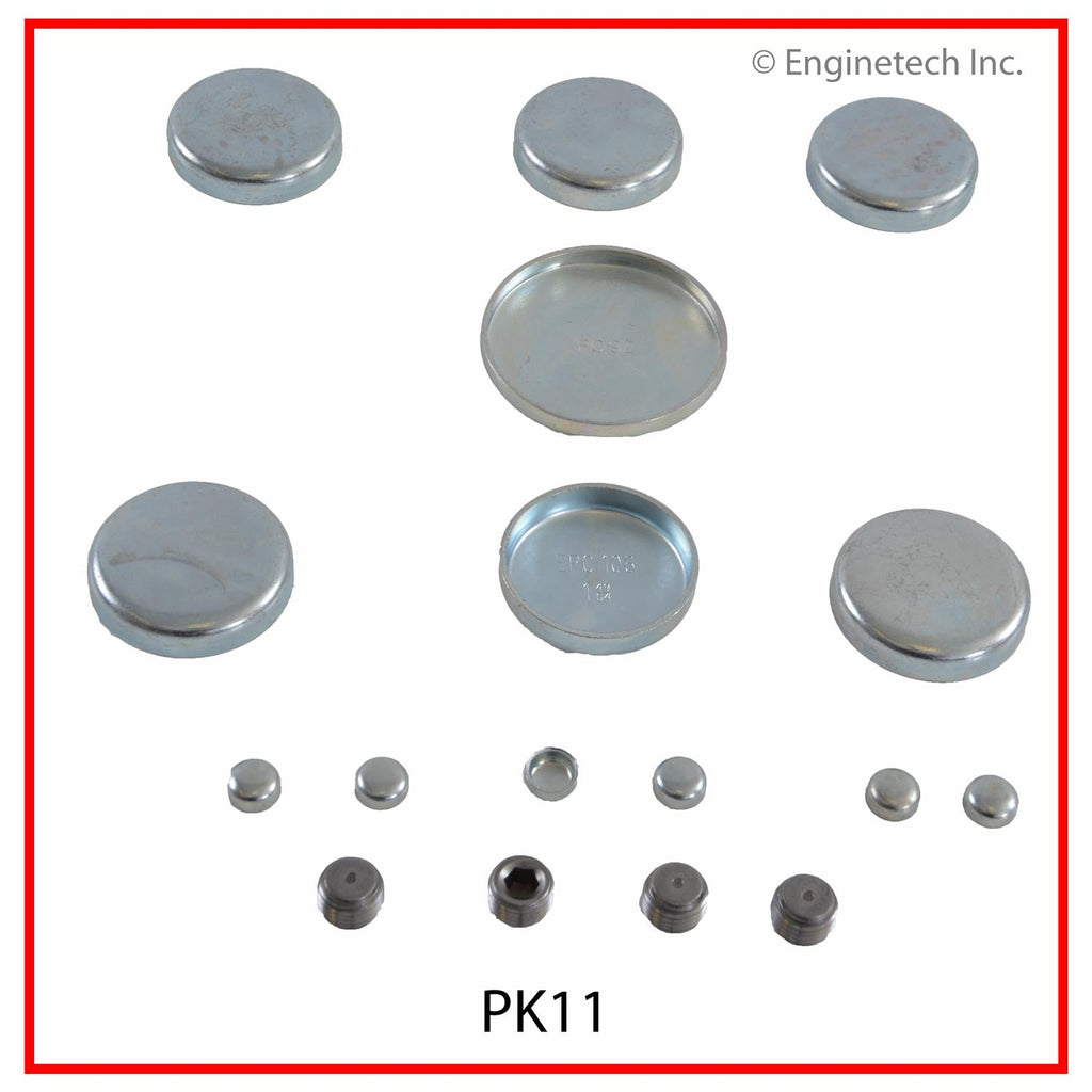 Enginetech Engine Expansion Plug Kit - Iron (Part Number PK11)