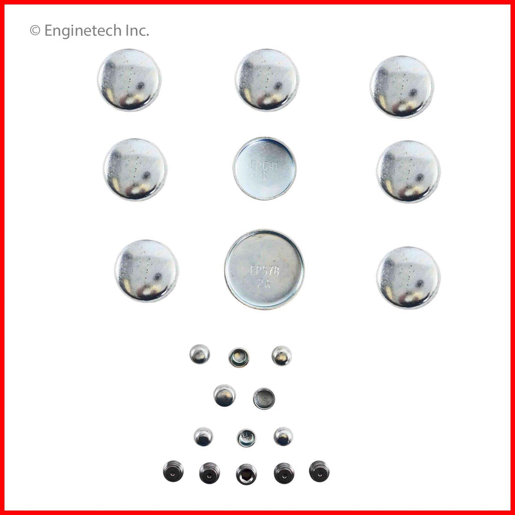Enginetech Engine Expansion Plug Kit - Steel for Engine Rebuilds