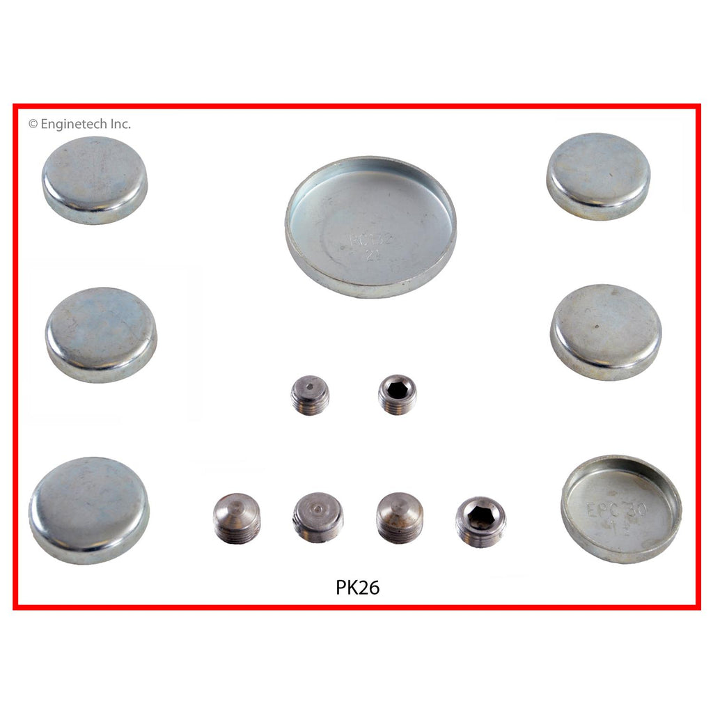 Enginetech PK26 Engine Expansion Plug Kit — Steel, Iron Engine Replacement Components