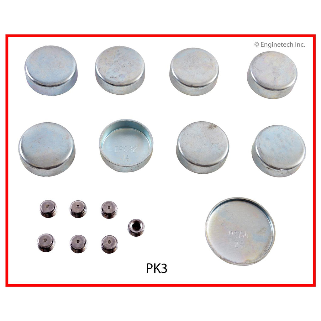 Enginetech Engine Expansion Plug Kit - Iron, Part Number PK3