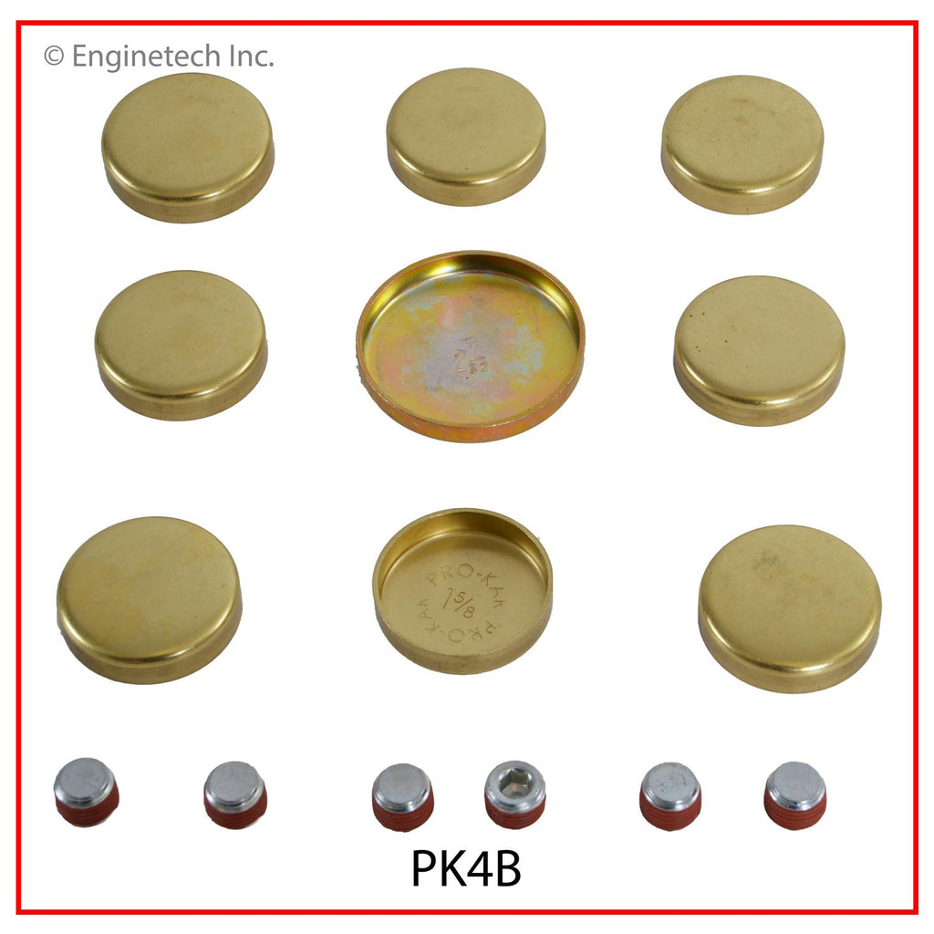Enginetech Brass Engine Expansion Plug Kit - Part Number PK4B