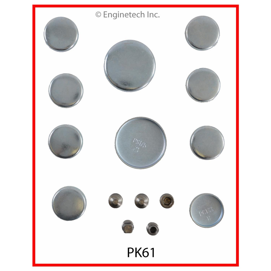 Enginetech PK61 Iron Engine Expansion Plug Kit for Ford and Mercury Vehicles