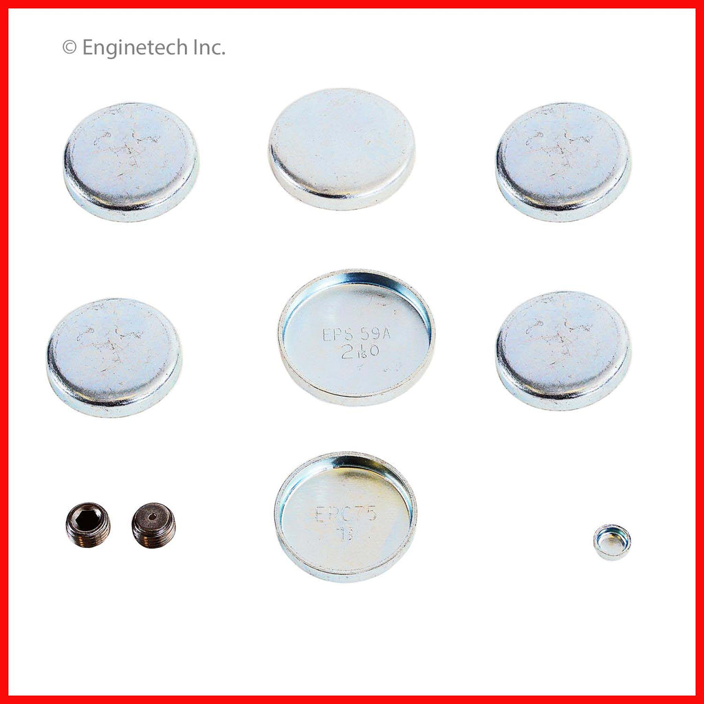 Enginetech PK6 Engine Expansion Plug Kit - Iron for Ford P-100 and P-350 Models