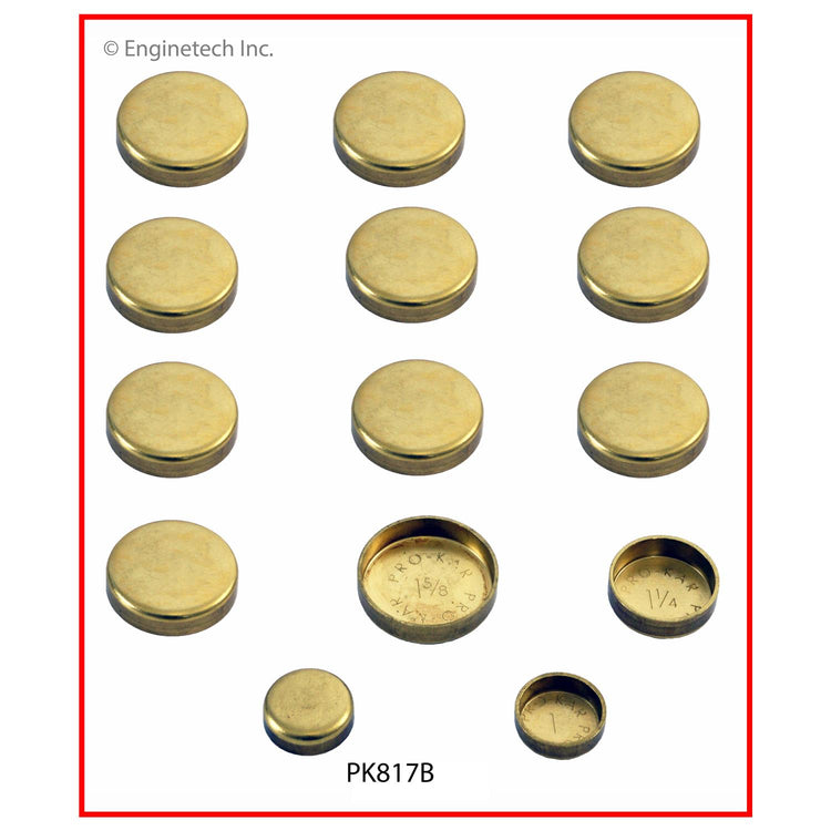 Enginetech PK817B Brass Engine Expansion Plug Kit for Dodge Ram 2500 (1994-2003)