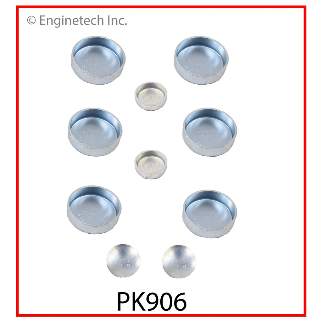 Enginetech PK906 Engine Expansion Plug Kit for Isuzu Vehicles - Iron Material