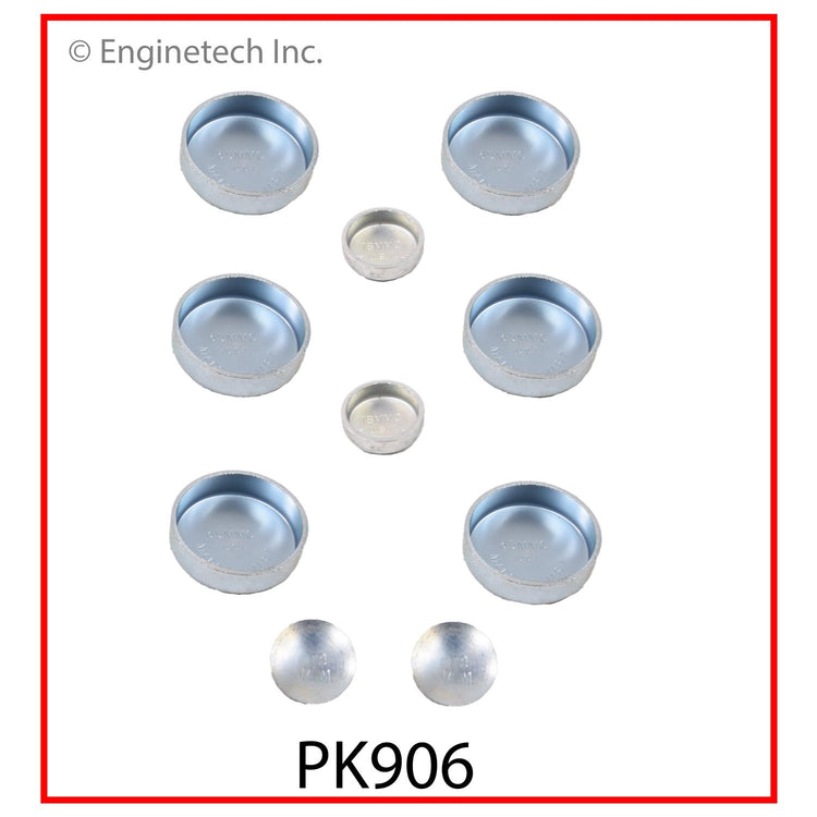 Enginetech PK906 Engine Expansion Plug Kit for Isuzu Vehicles - Iron Material