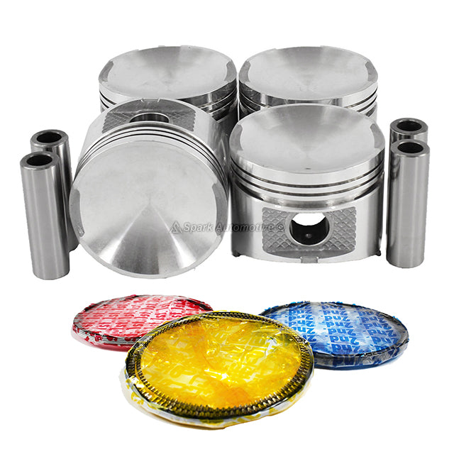 Pistons w/ Rings fit Fits 1982-1983 Nissan 310 1.5L L4 SOHC 8V