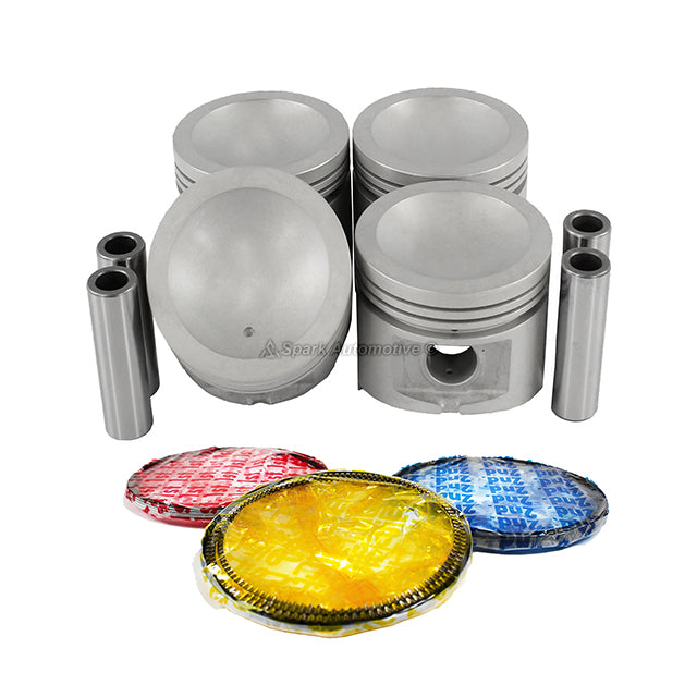 Pistons w/ Rings fit Fits 1983-1988 Nissan 1.6L L4 SOHC 8V