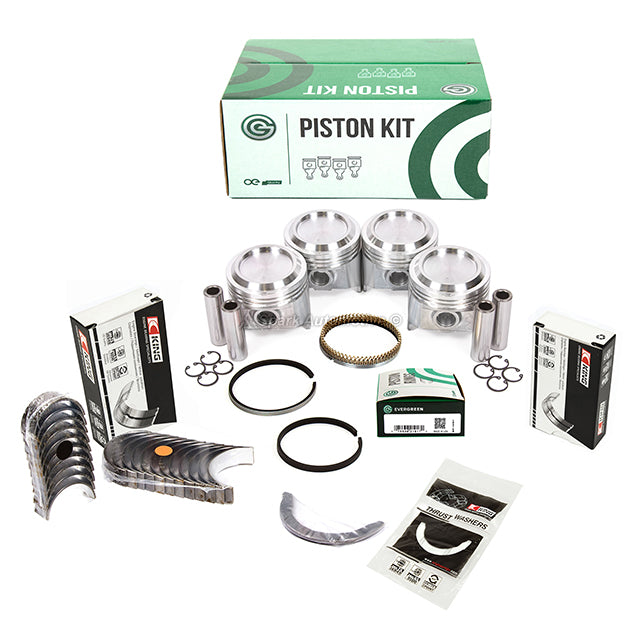 Full Gasket Set Pistons Bearings Fit 81-02/82 Toyota Pickup Celica 2.4L 22R 22RE