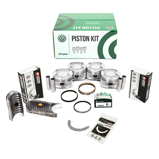 Full Gasket Set Pistons Bearings Fit 88-92 Geo Toyota Celica Corolla 1.6L 4AFE
