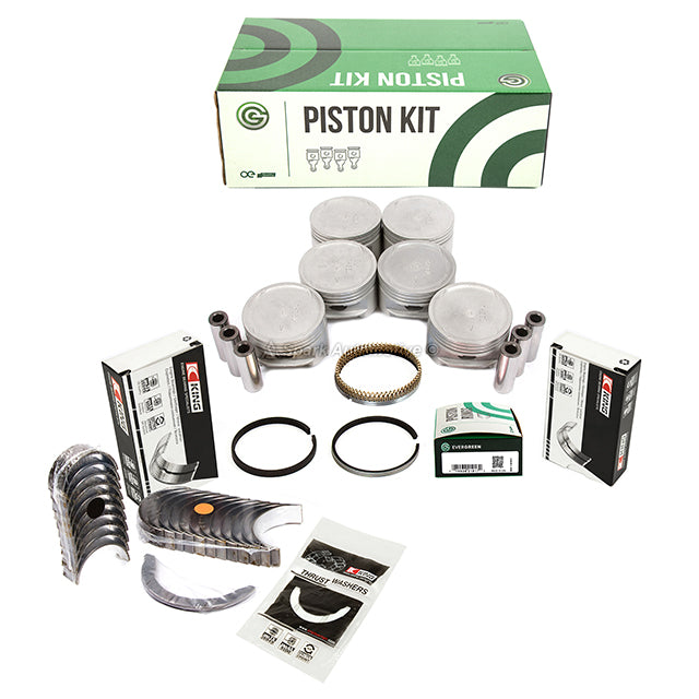 Full Gasket Set Pistons Bearings Fit Mitsubishi Montero 3.0 6G72