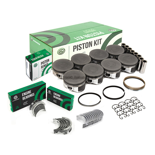 Full Gasket Set Pistons Bearings Fit 00-04 Chevrolet GMC Buick Cadillac 4.8L