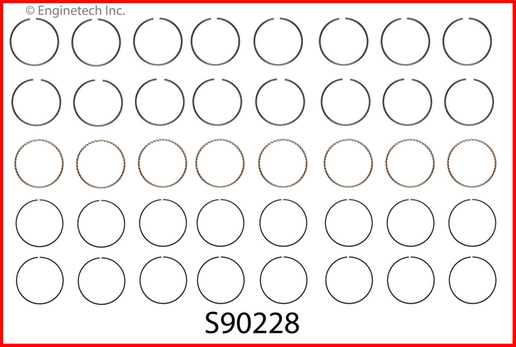 Enginetech RCF281DP-STD Engine Rebuild Kit for Ford Cars and Trucks