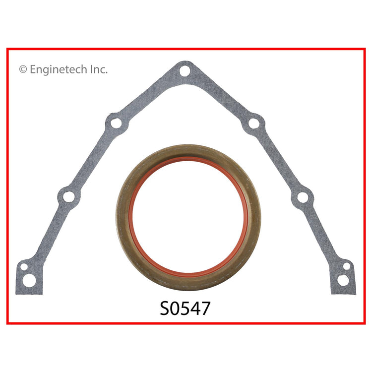 Enginetech S0547 Engine Rear Crankshaft Seal with Viton Material