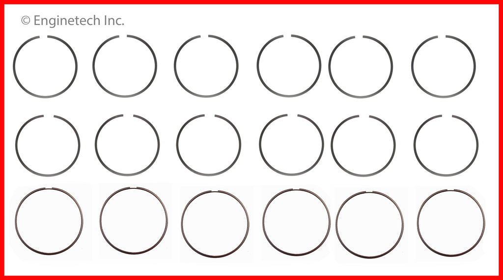 Enginetech S32676-030 Engine Premium Piston Ring Complete Set for Ford F-150 (2018-2020)