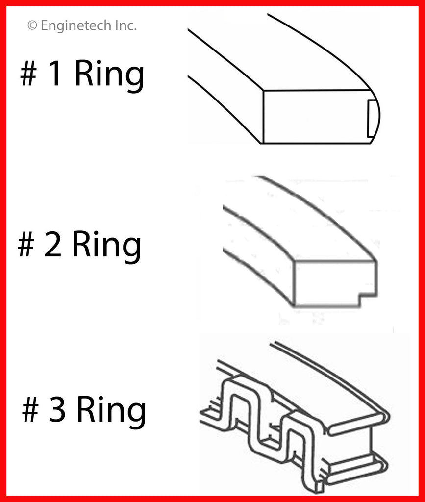 Enginetech S84004-.50 Engine Premium Piston Ring Complete Set for Subaru XV Crosstrek