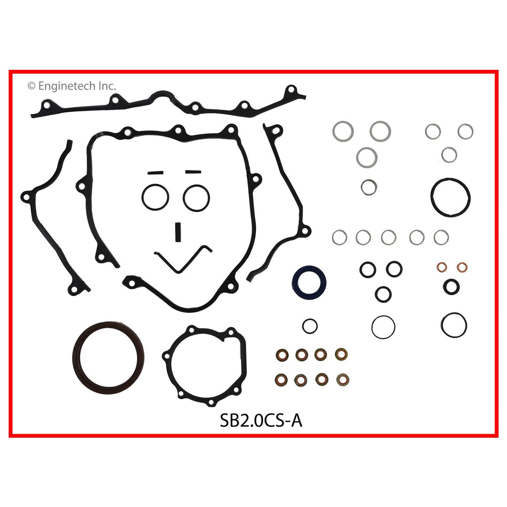 Enginetech SB2.0CS-A Engine Lower End Gasket Set for Subaru and Saab Vehicles