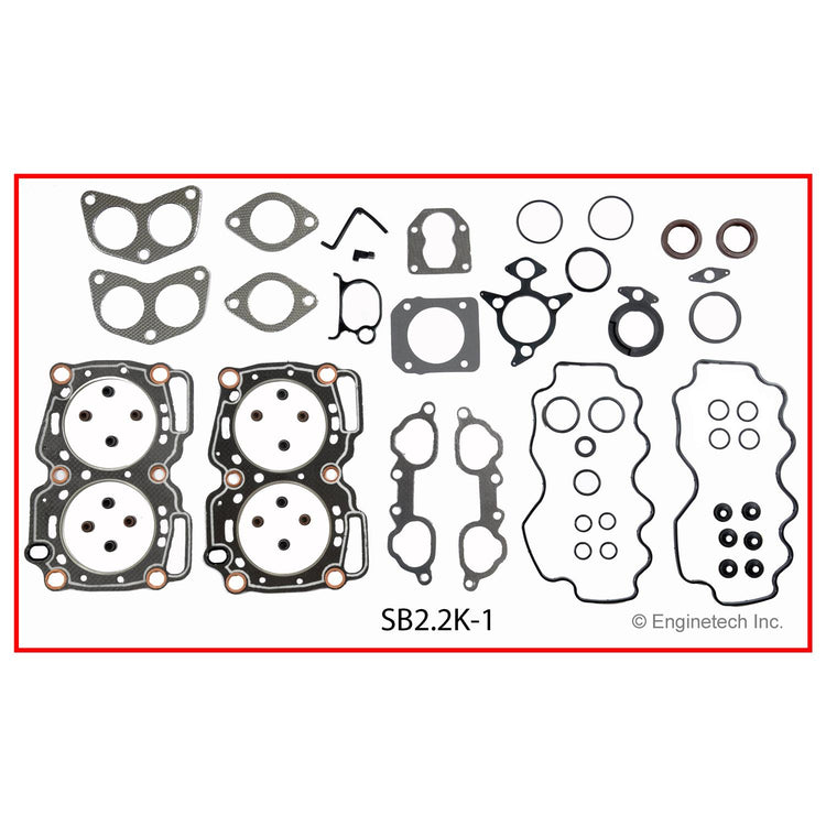 Enginetech SB2.2K-1 Engine Full Gasket Set for Subaru Cars and Trucks